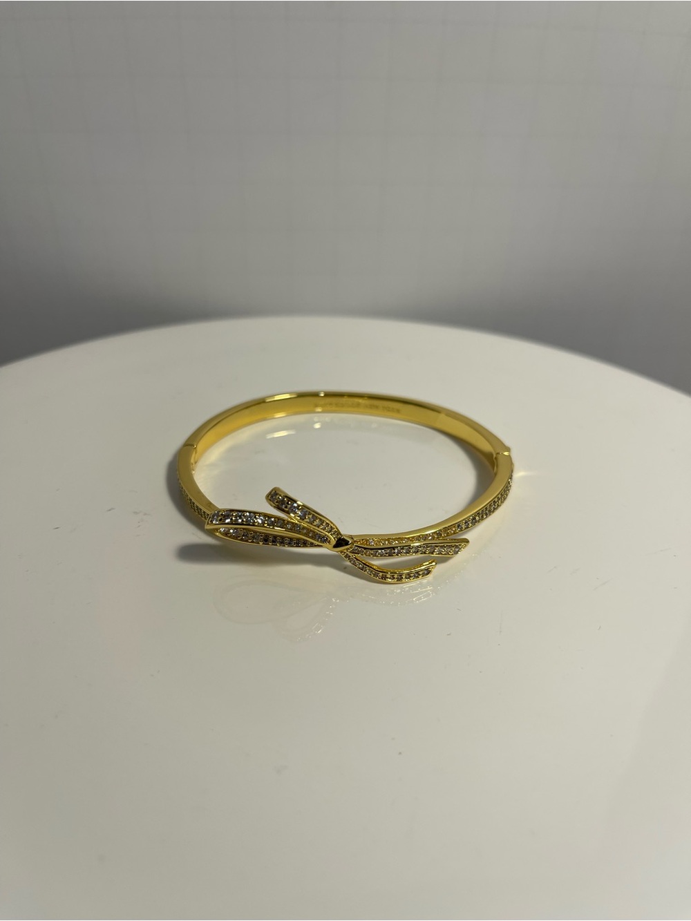 kate spade New York Gold Pavé-Crystal Bow Bangle - NWOT ** - Picture 2 of 4